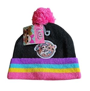 LOL Surprise Doll Girls Pom Pom Beanie